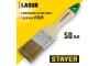 фото кисть плоская "lasur-standard", смешанная (натуральная и искусственная) щетина, деревянная ручка, 50мм | 01031-50 | stayer